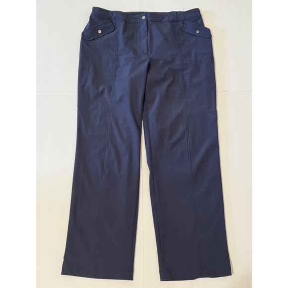 Chico's Zenergy Lightweight Navy Blue Pants, Size 2R - Picture 1 of 5